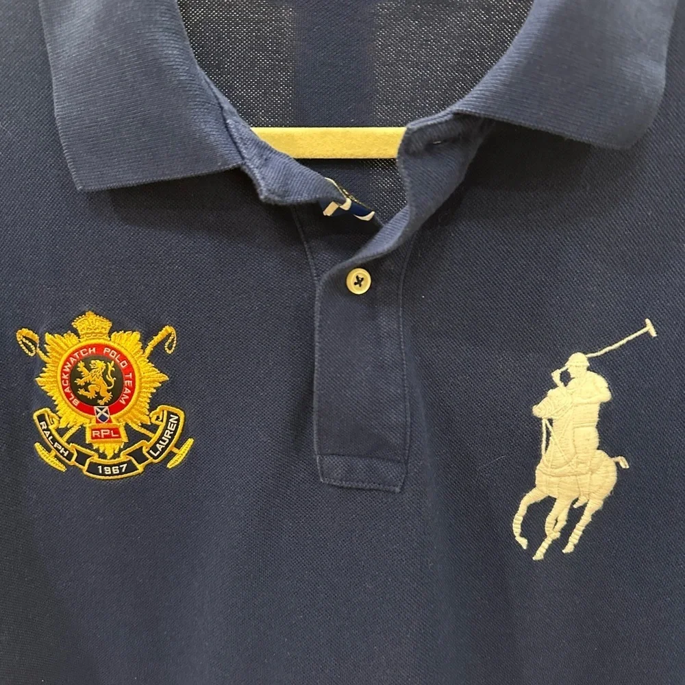 BUNDLE Ralph Lauren Big Pony Navy XLT Polo+XL Red Striped Rugby, Women 2XL